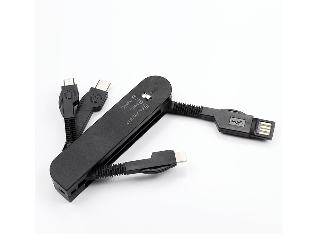Swiss Army Knife 3in1 USB Charge Cable All In One USB Data Cable for Samsung iPhone