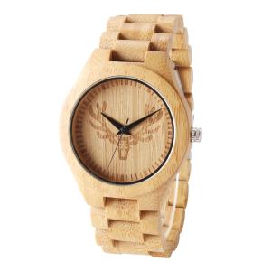 China Bamboo Wooden Quartz Watch Fashion Luxury Brand Analog One Year Warranty wholesale