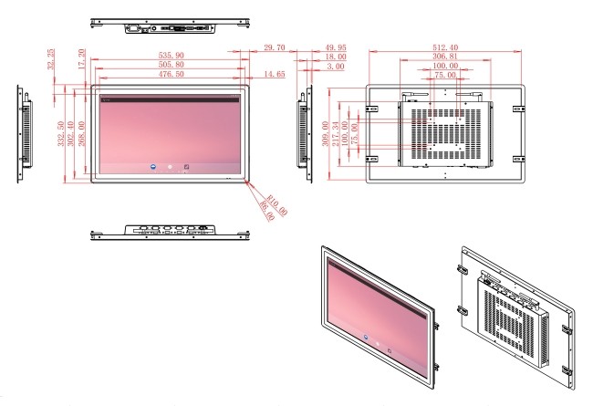 21.5-Inch Android Monitor Ideal for Smart City Interfaces and Industrial Dashboards