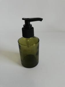 China Natural Body Glass Lotion Bottles Travel Container With Pump Dispenser wholesale