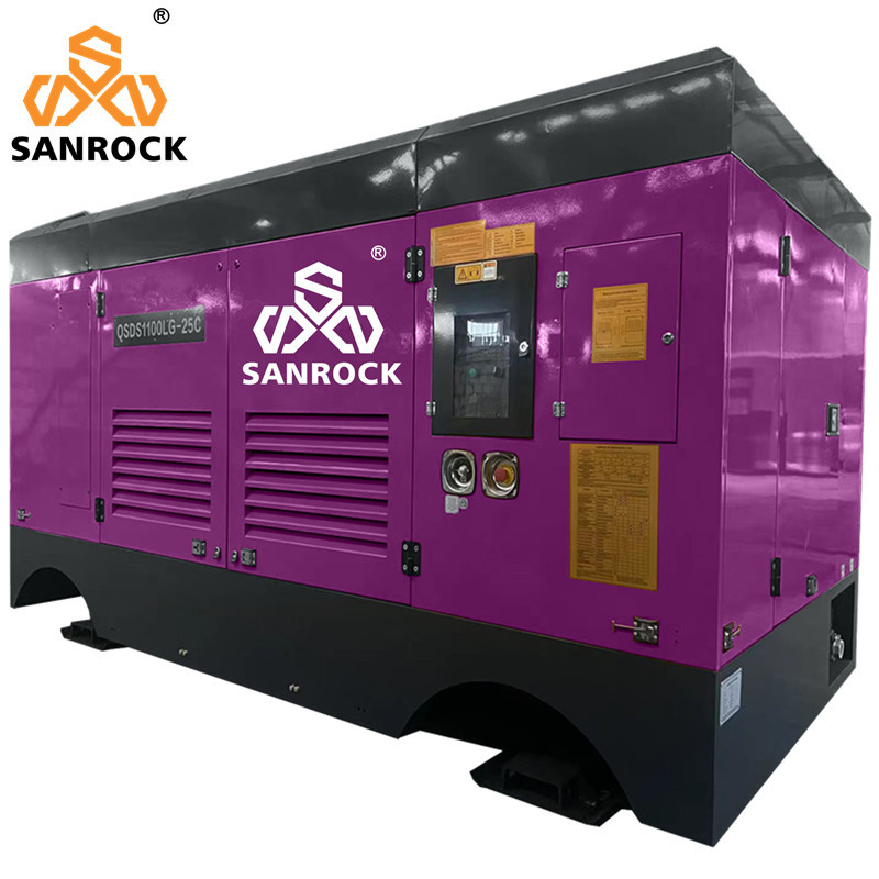 Stationary Mining Screw Air Compressor Machine High Pressure Water Well Air Compressor