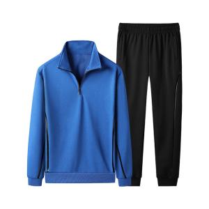 China Fashionable Unisex Football Training Tracksuits Popular Fitness Sweatsuit Solid Set wholesale