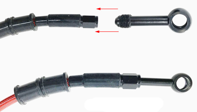 1/8" Brake Hose Banjo Fitting Hose Adapter Fitting AN Male To AN Male / Female