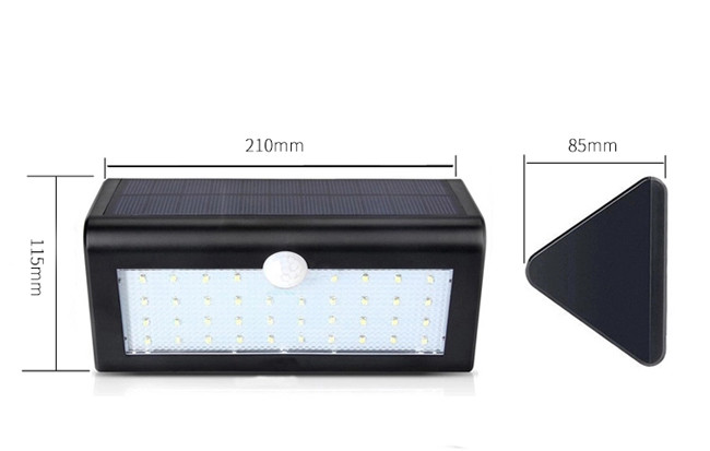 PIR / Light Control Solar Powered LED Lights With Microwave Sensor 6500K