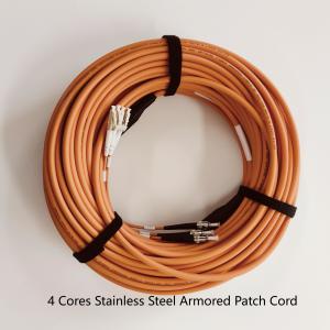 China ST-DLC-35M 6.5mm Orange LSZH Armored Fiber Patch Cord wholesale