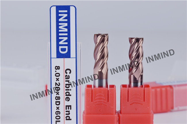 9mm *4F Square End Mill SiN Copper Colour , upto HRC55 , end mill supplier