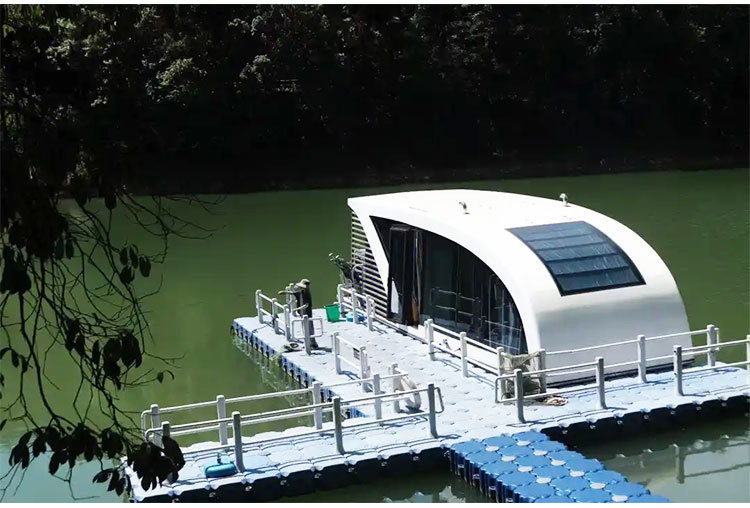 8m Length Pontoon Luxury House Boat Aluminum Fishing Style Pontoon Boats