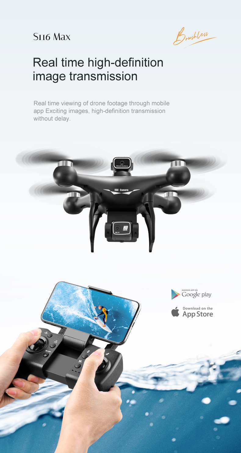 Intelligent Obstacle Avoidance Mini Four-axis Brushless Drone with Strong Endurance and Beginner Operator Skill Level