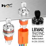 16mm 16A Metal Toggle Switch LED Light Spare Parts Push Button Toggle Switch