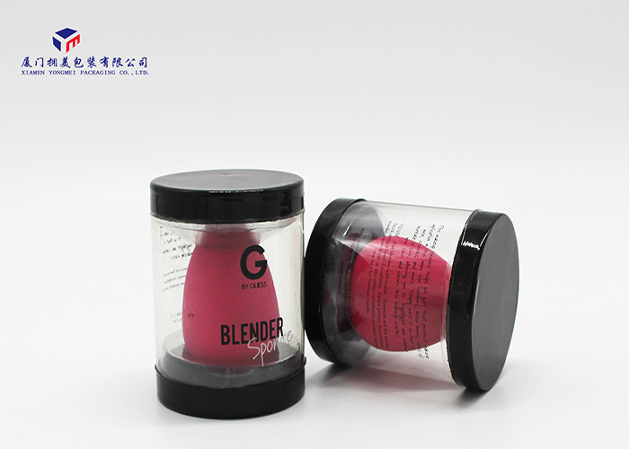 Black PVC Covers Clear Retail Tubes , Clear Plastic Cylinder Tubes Fast Sample Time