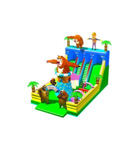 China Children Fun Park Inflatable Giraffe Animals Slide For Rentals wholesale