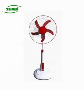 China Indoor Electric Ac Dc Fan , 220v 12v 18 Inch Solar Fan With Lights wholesale