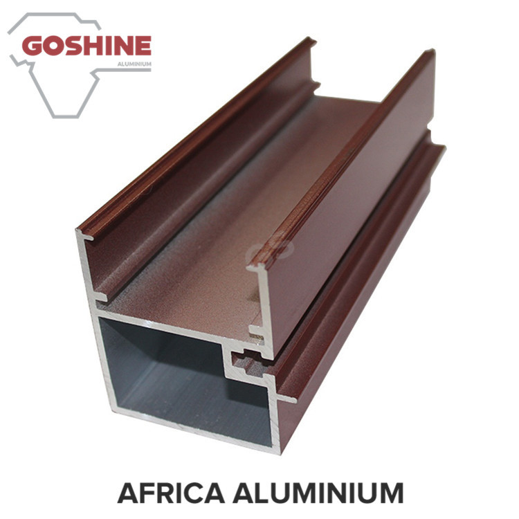High Hardness Wood Finish Aluminium Profiles T5 T6 For Kitchen Door / Curtains