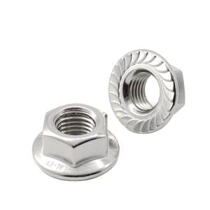 China Stainless Steel Carbon Steel Flange Nylon Lock Nut , Grade 8 Din 6923 M6 Zinc Plated wholesale