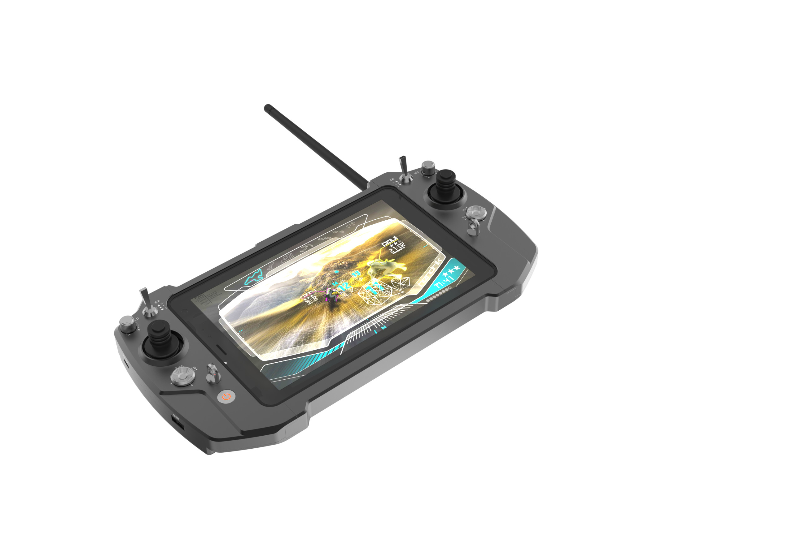 Uav 4 Joysticks Mobile Ground Control Station With Windows10 OS