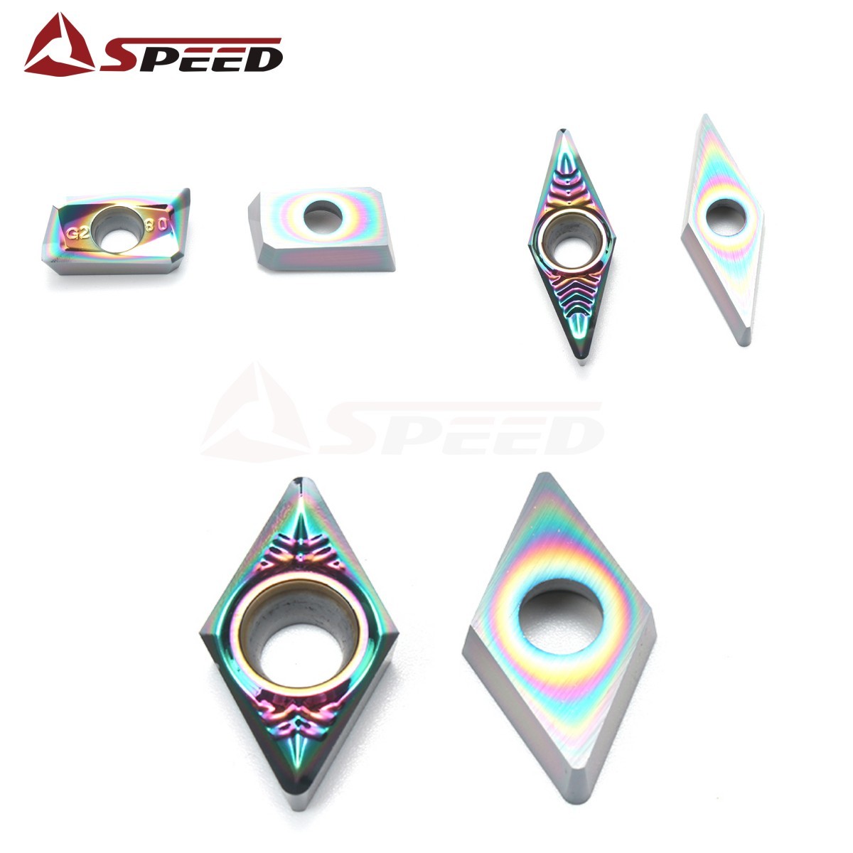 10pcs CNC APKT CGGT APGT RCGT TCGT CNC Indexable Carbide Insert MILLING CUTTER For Aluminum Metalworking DLC Coating