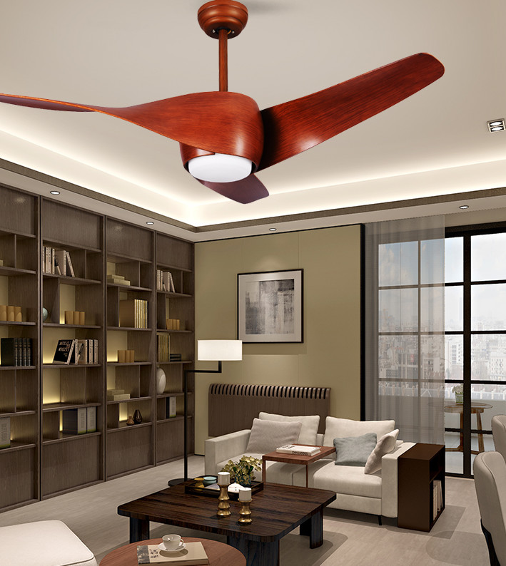 52In ABS European Ceiling Fans Low Noise Remote Control For Bedroom