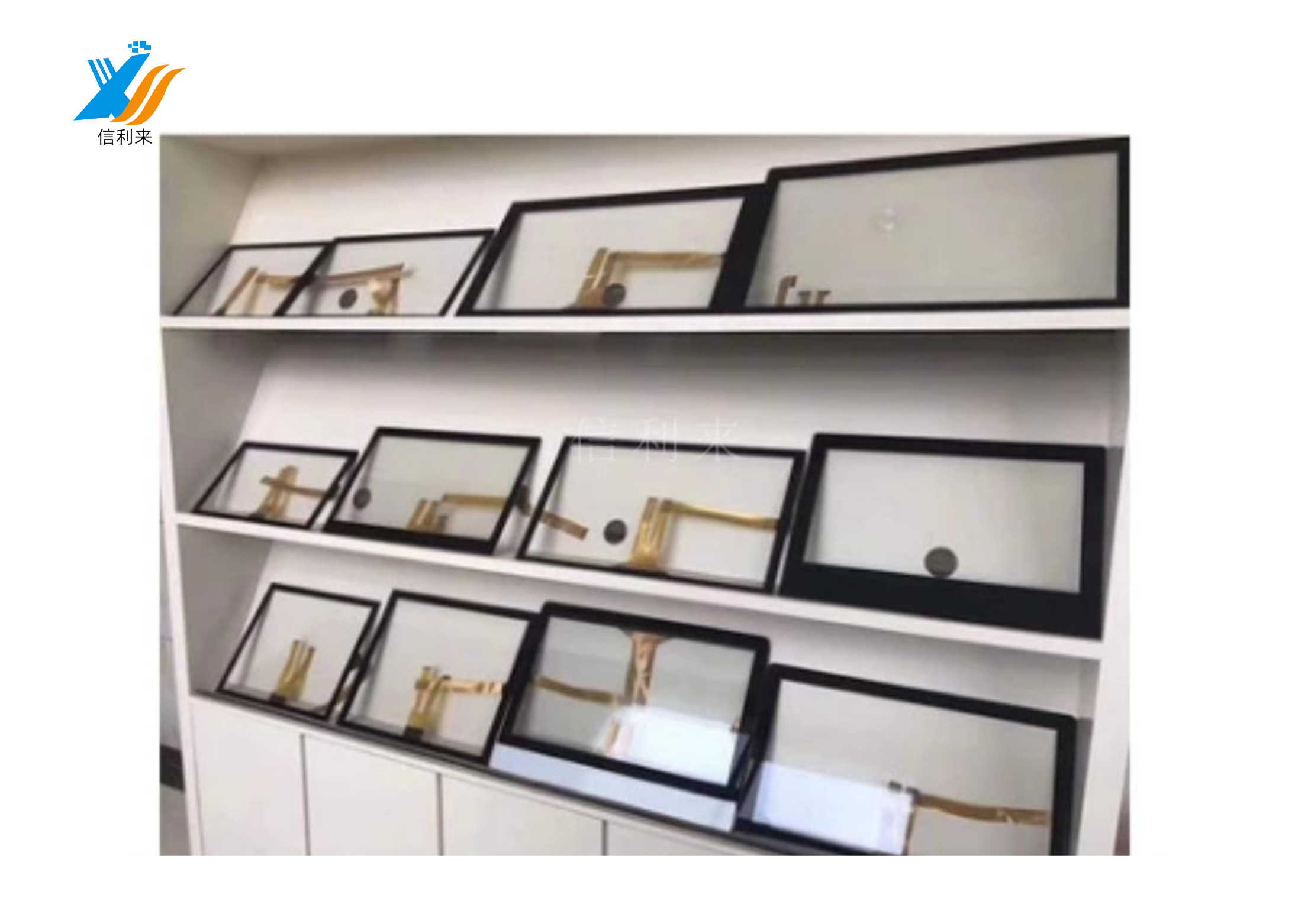 Customized 7 Inch Industrial PCAP Touch Screen Panel With USB Interface G+G Structure
