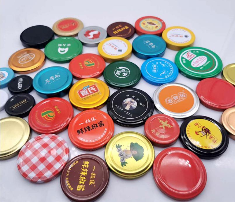 Wholesale 63mm 72mm 82mm Good Airtight Tinplate Food Storage Jar Iron Lids for Glass Storage Jar