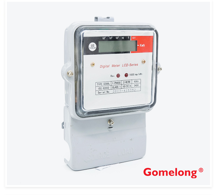 China factory supplied top quality single-phase two-wire smart electronic kwh active register energy meter