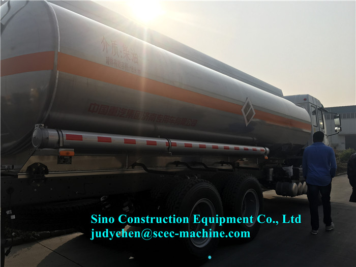 25000L Liquid Tanker Truck Fuel Diesel Tank Truck ZZ1257S5247A 371hp Euro III