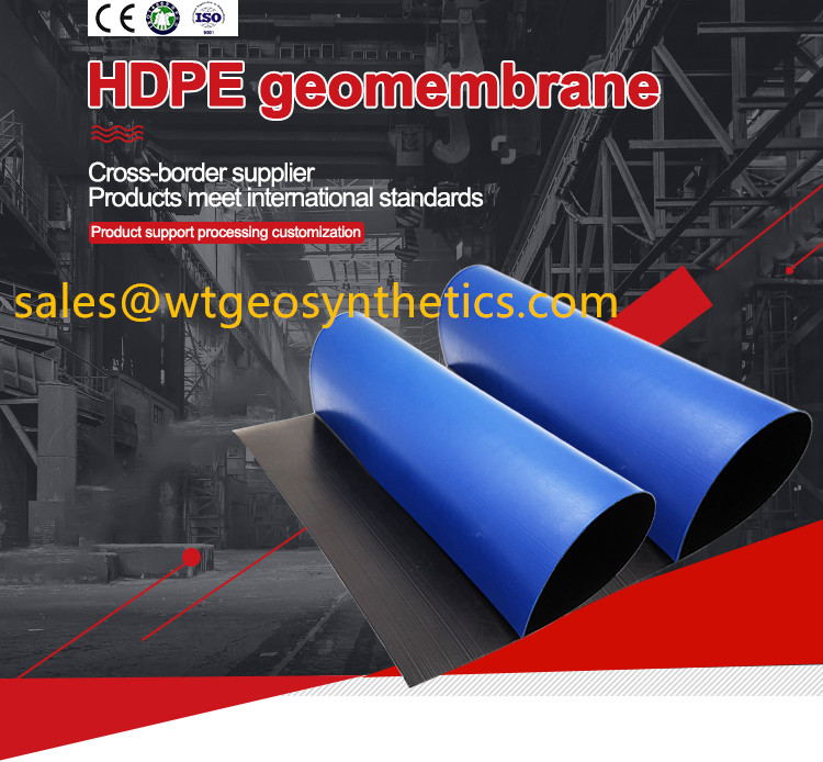 Fish Farm Pond Liner HDPE Geomembrane Roll Size for Effective Leakage Prevention