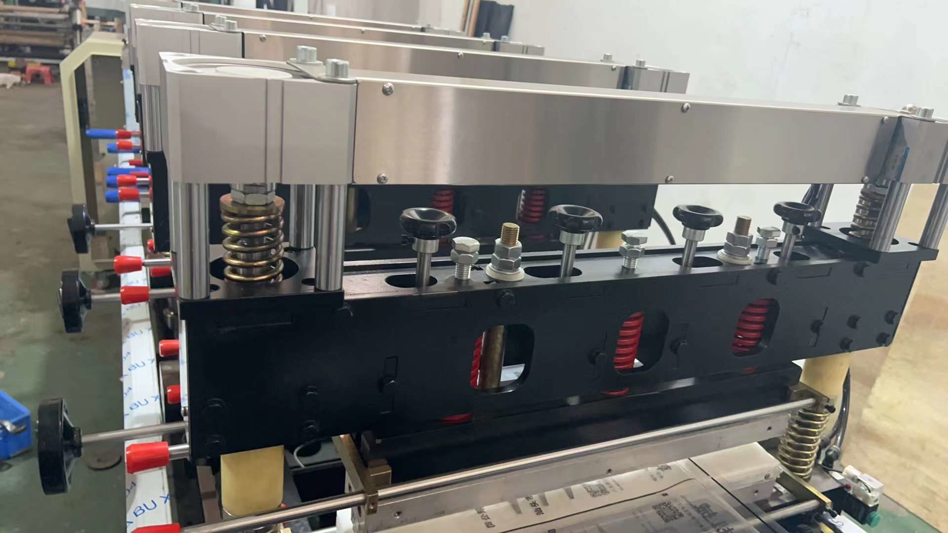 Double Line Stand Up Pouch Making Machine Zipper Bag Machine 40KW