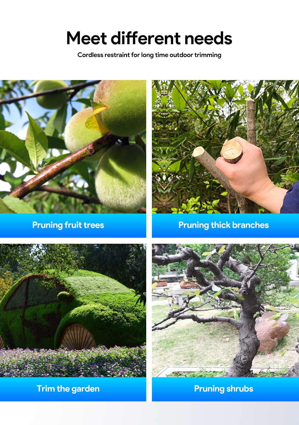 Swansoft Finger Protection Secateurs Battery Operated Scissor 25mm Battery Powered Orchard Pruner With High Quality