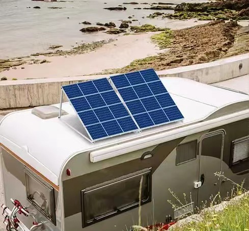 Aluminum Adjustable Triangle Racks for Flat Roof Solar Panel Energy Bracket Mounting