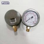 China manufacturer stainless steel 1/4"bsp glycerin pressure gauge 16 bars