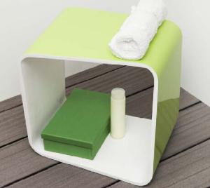 China Irregularity Stone Shower Stool Modern Design Lightweight 10kgs wholesale