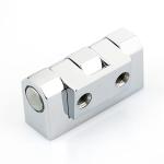 Zinc Alloy 180 Degree Electrical Cabinet Hinge Chrome Plated Finsh