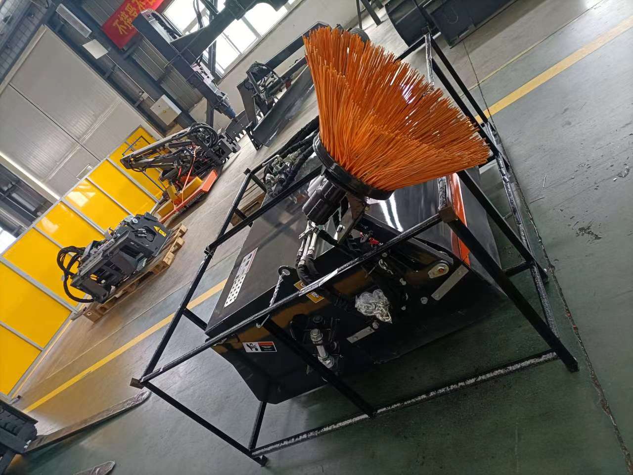 20 Ton Excavator Compatible Performance Angle Broom for All Brands Skid Steer Loaders
