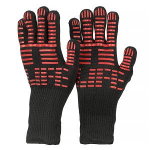 China EN407 Heat Resistant BBQ Gloves , Silicone Baking Gloves OEM / ODM Service wholesale