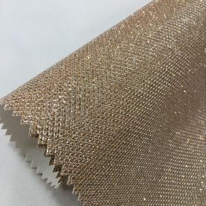China New pu synthetic zarina glitter leather for shoes wholesale