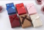 Luxury Jewelry Embossing Cardboard Gift Packaging Box With Ribbon