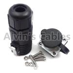 XHE20 IP67 2 Pin Plastic Electrical Connectors 2.7*2mm Outer Diameter Solder