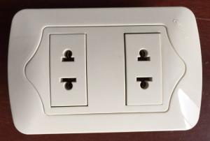 China Universal Electric 2 Gang Socket Over Current Protection Elegant Design wholesale