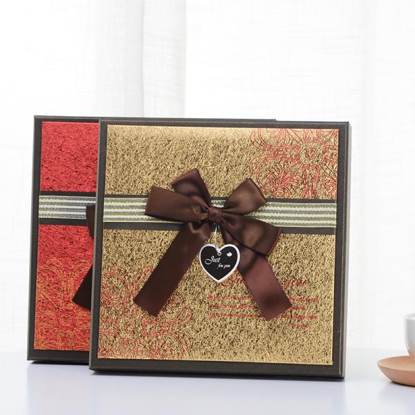 Stamping Custom Luxury Colorful Kraft Paper Chocolate Box Packaging with Your Own Logo