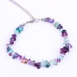 Adjustable Natural Gemstone Irregular Chips Gravel Stone Bracelet Healing Energy
