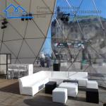 Outdoor Large Holiday Hotel Commercial Transparent Canvas Geodesic Dome House