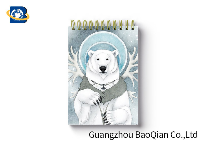 Polar Bear Animal Custom Spiral Notebooks School Stationery Set 3D Printing Cover