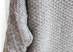 Cables Leisure Loose Womens Knit Pullover Sweater For Young Girl Colleague Style