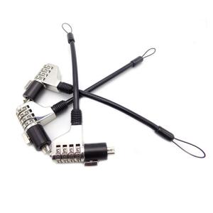 China Black Steel Cable Locks Plastic Coated Retractable Spring Coiled Steel Rope Cable wholesale