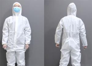 China White Disposable Protective Coverall Chemical Protective Isolation Suit Clothing wholesale