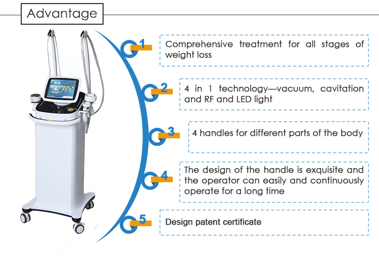 Vacuum Roller Massage Machine , Infrared RF Vacuum Roller Slimming Machine