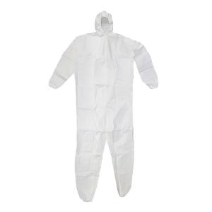 China Work Protection Disposable Protective Coverall , Disposable Hooded Coverall wholesale