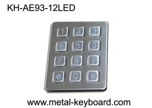 China Self - service Kiosk Digital Metal keypad Vandal Proof 12 Keys 3x4 wholesale