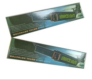 China Public Places Black Handheld Metal Detector Scanner Warranty 12 Months wholesale