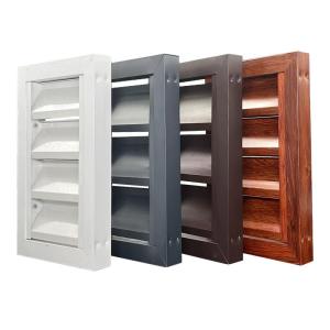 China Customized Modern Aluminium Louvered Windows Ventilated With Fiberglass Screen wholesale